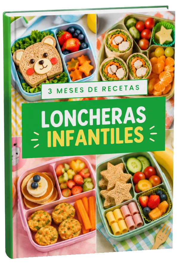 Portada del ebook 3 Meses de Recetas de Loncheras Infantiles
