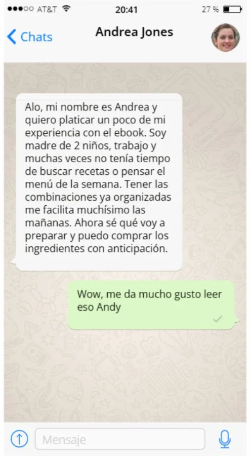 Testimonio sobre loncheras prácticas y variadas