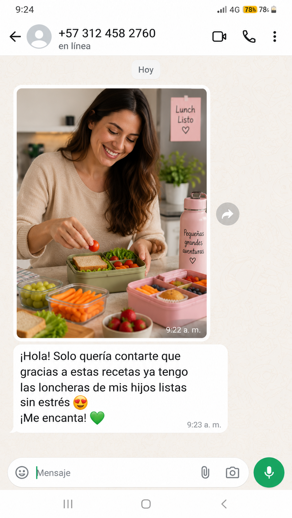Testimonio sobre preparar loncheras sin estrés
